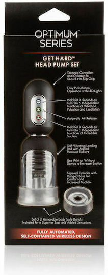 Calexotics Optimum Series Get Hard Head Pump Set Pompa Penis cu Vibratie Negru