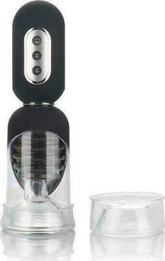 Calexotics Optimum Series Get Hard Head Pump Set Pompa Penis cu Vibratie Negru