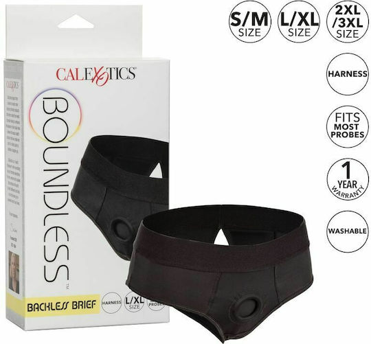 Calexotics Boundless Backless Briefs Underwear in Black Color