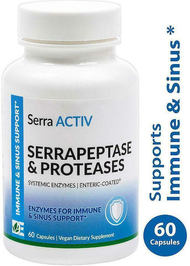 Dynamic Enzymes Serra ACTIV Serrapeptase & Proteases 60 veg. caps