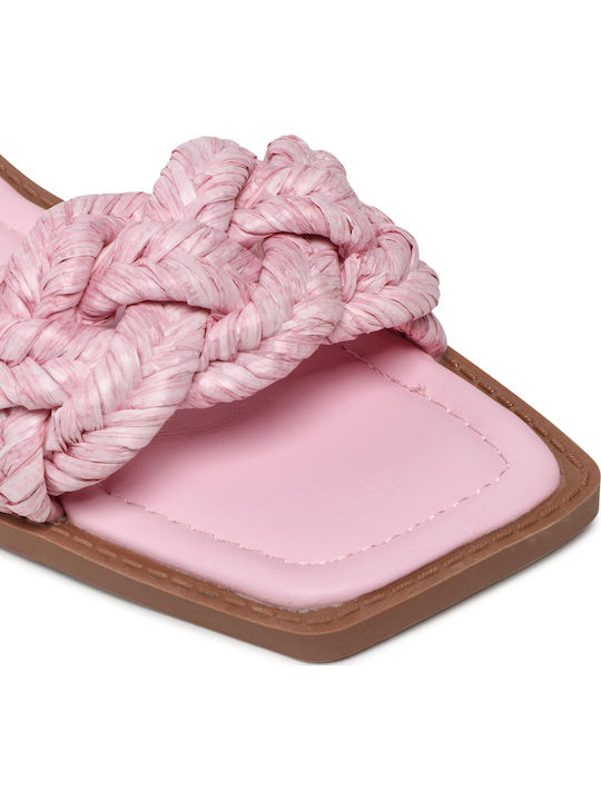 Flache Sandalen für Damen in Rosa Farbe