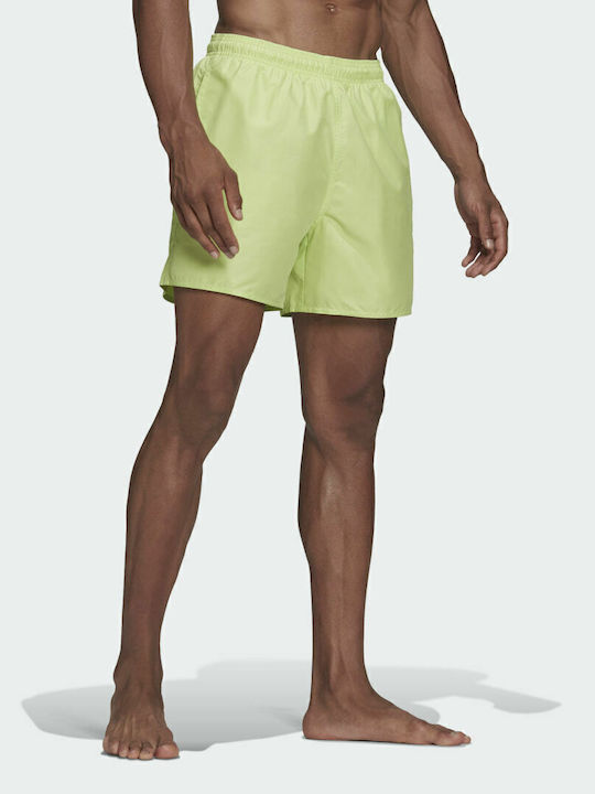 Solid Men's Swimwear Shorts Yellow