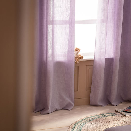 Gofis Home Παιδική Κουρτίνα Chrome με Τρουκς Violet 140x280εκ.