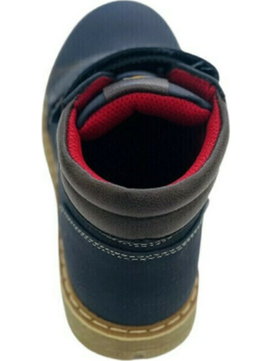 Anatomical Kids Boots with Velcro Blue