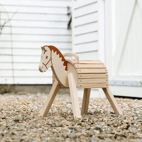 Baby Aktivitätsspielzeug Tier Pferd Stabiles Hölzernes Für 24+ Monate