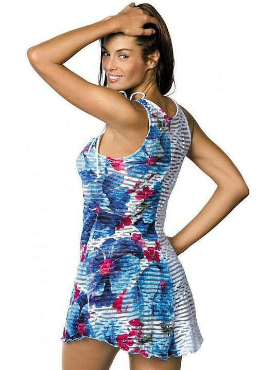 Marko Women's Dress Beachwear White/Blue