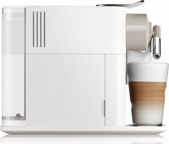 De'Longhi Lattissima One Pod Coffee Machine Nespresso Pressure 19bar with Milk Frother White