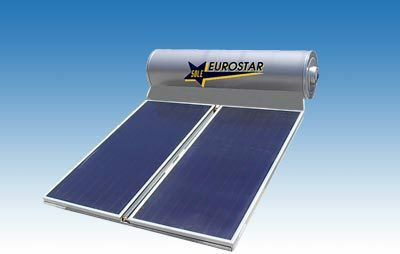 Sole Eurostar 200-2T-200 Gri Încălzitor solar de apă 200lt Sticlă Energie Triplă 4 m² Selectiv