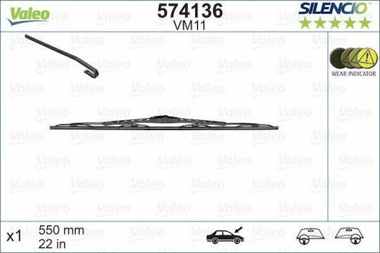 Valeo Silencio Performance Lamelă Ștergător Auto Șofer 550mm