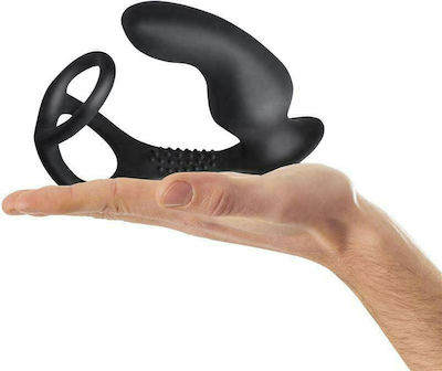 Rocks Off Ro-Zen Pro Men-X Vibrating Cock Ring Cocoș și testicule cu Ineluri pentru penis Black