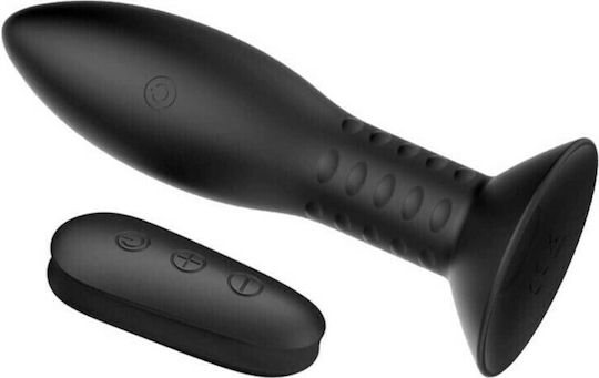 Mr. Play Anal Plug mit kabelloser Funktion und Vibration Schwarz 13cm