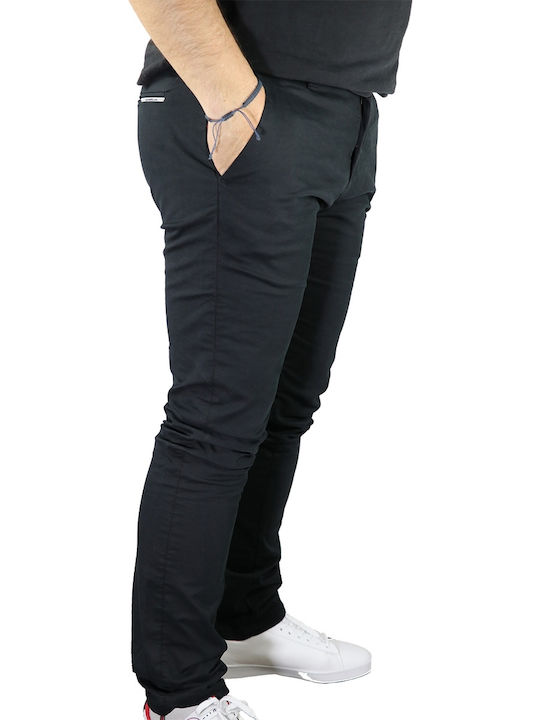 Nasir-S20 Herrenhosen Chino Elastisch in Reguläre Passform Schwarz