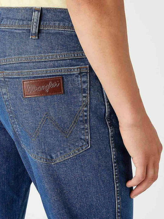 Texas Men's Jeans Pants with Slim Straight Fit Blue