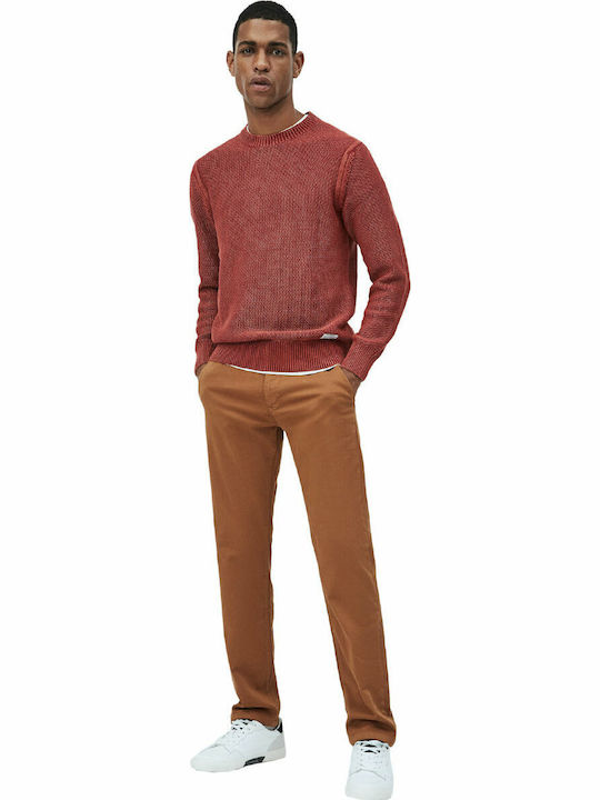 James Trousers Chino in Slim Fit Brown