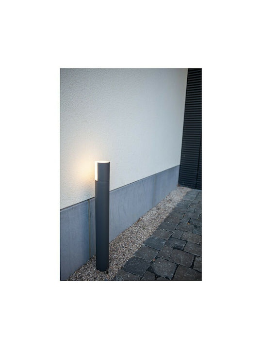 Lutec Cyra Außenstehlampe KLEINE POST LED Außenbereich 8W mit WARMES WEISS Licht IP54 SCHWARZ