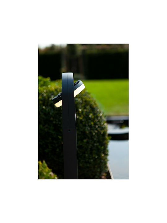 Lutec Fele Φωτιστικό Κολωνάκι LED Εξωτερικού Χώρου 14W με Θερμό Λευκό Φως IP54 Μαύρο