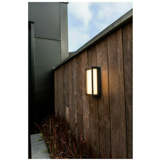 Lutec Qubo Wall-Mounted Outdoor Ceiling Light LED IP54 16W with RGB Light 22x11x7.4εκ.