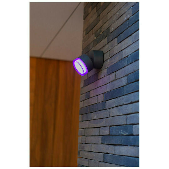 Lutec Dropsi Επιτοίχιο Εξωτερικό Σποτ LED IP44 9.5W με RGB Φως 11.5x9.4x9.4εκ.