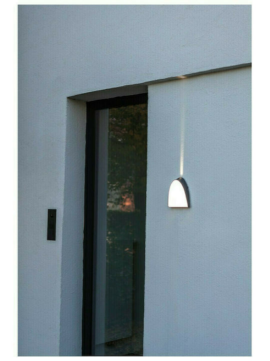 Lutec Apollo Επιτοίχια Εξωτερική Πλαφονιέρα LED IP54 14W με Θερμό Λευκό Φως 21x6x18εκ.