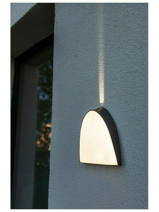 Lutec Apollo Wall-Mounted Outdoor Ceiling Light LED IP54 14W with Warm White Light 21x6x18εκ.