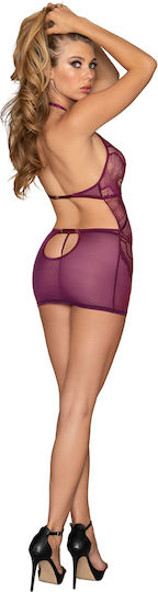 Dreamgirl Σετ Sexy Babydoll με Δαντέλα Sexy Babydoll with String Μωβ