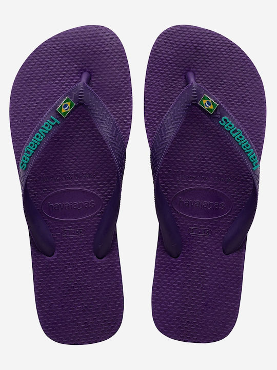 Brasil Layers Men's Flip Flops Purple