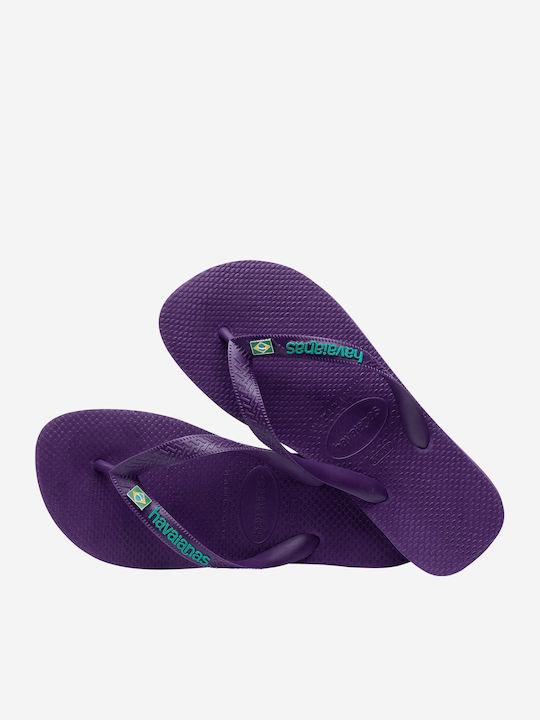 Brasil Layers Men's Flip Flops Purple