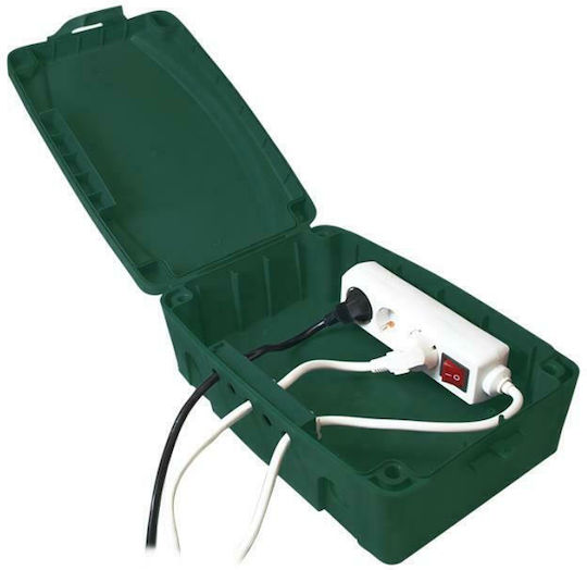 LogiLink Cutie electrică pentru montaj exterior IP54 în culoarea Verde