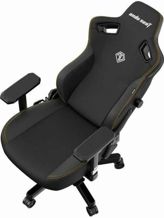 Anda Seat Kaiser 3 Large Καρέκλα Gaming Δερματίνης με Ρυθμιζόμενα Μπράτσα Elegant Black