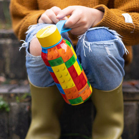 Quokka Kids Water Bottle Thermos Dinosaur Stainless Steel with Screw Cap Non Spill 330ml