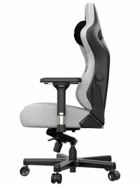 Anda Seat Kaiser 3 XL Υφασμάτινη Καρέκλα Gaming με Ρυθμιζόμενα Μπράτσα Ash Gray