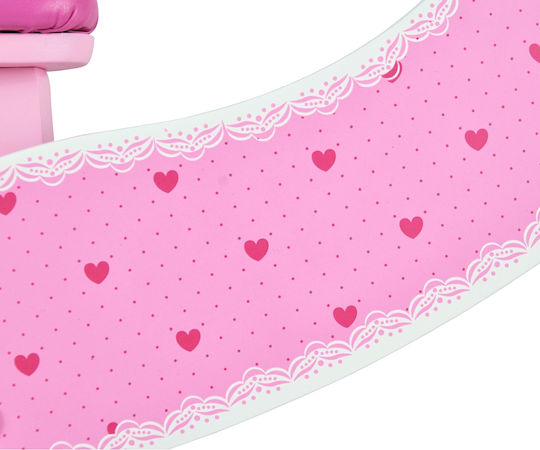Milly Mally Bicicletă de Echilibru pentru Copii Look Hearts Fuchsia
