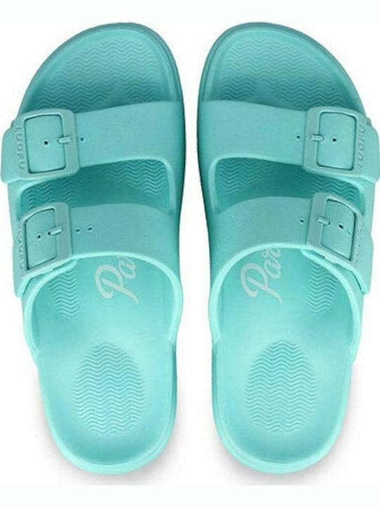 Women's Flip Flops in Turquoise Style Platforms
