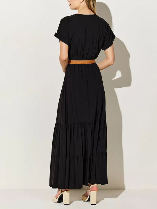 Forel Maxi All Day Dress Wrapped Black