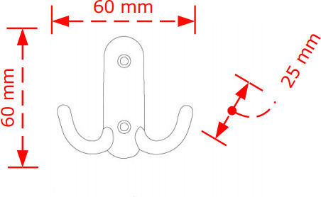 Viobrass 100 Μεταλλική Χρυσό 2 Θέσεων 6x2.5x6cm