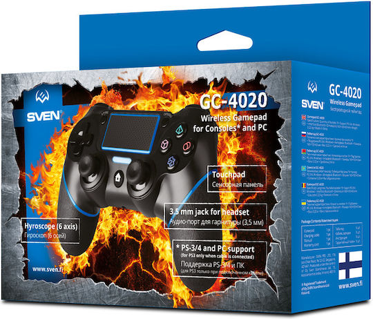 Sven GC-4020 Wireless Gamepad pentru PC / PS3 / PS4 Negru