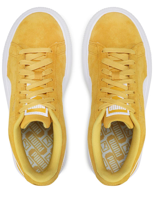 Mayu Damen Flatforms Sneakers Gelb