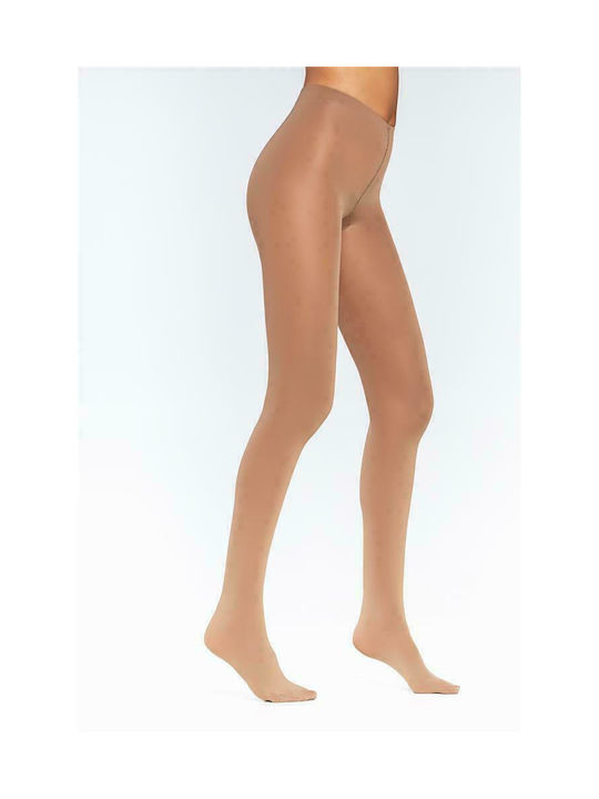 Inizio 3D Glam Women's Pantyhose 50 Den Beige