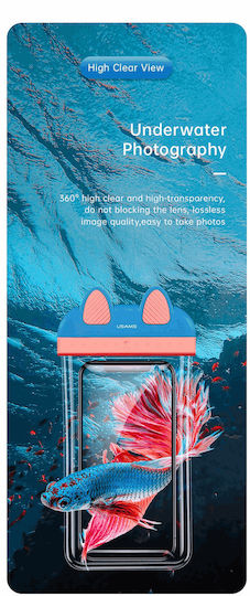 Usams US-YD010 Kitty Waterproof up to 7" Blue / Pink