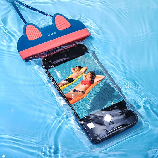 Usams US-YD010 Kitty Waterproof up to 7" Blue / Pink