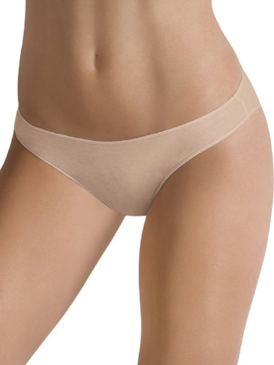 Cotonella 3490 Baumwolle Damen Slip 3Pack Beige