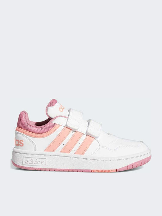 Hoops 3.0 CF Αθλητικά Παιδικά Παπούτσια Μπάσκετ με Σκρατς Cloud White / Acid Red / Rose Tone
