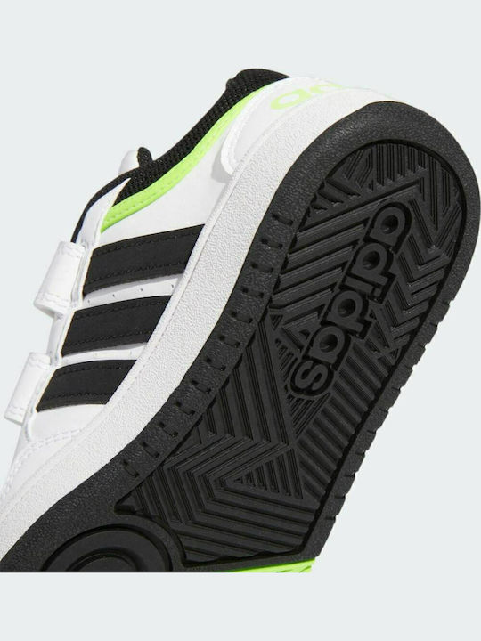 Hoops 3.0 CF Αθλητικά Παιδικά Παπούτσια Μπάσκετ με Σκρατς Cloud White / Core Black / Solar Green