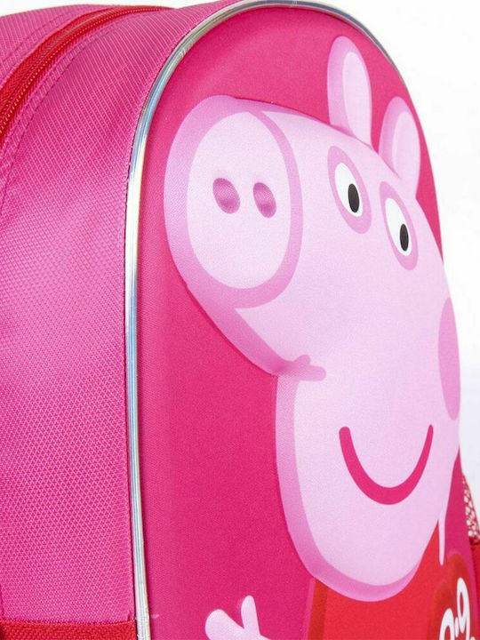 Peppa Pig Ghiozdan Școlar de Spate Grădinița în culoarea Roz