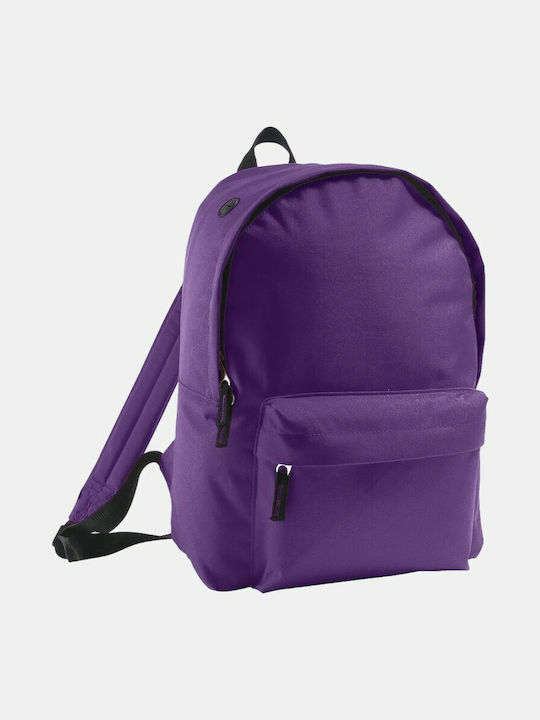 Sol's Rider Dark Purple School Bag Backpack Junior High-High School in Purple color