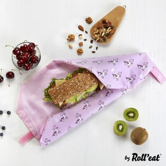 Snack n' Go Σχολική Θήκη Φαγητού Ροζ Μονόκεροι 16cm