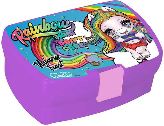 Diakakis Plastik Kinder Lunchset Lila 16 x 11 x 6.5cm