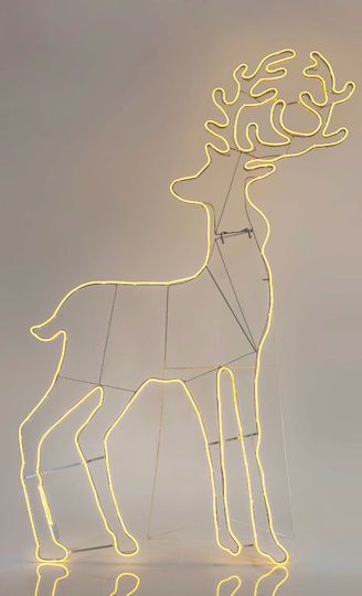 Eurolamp Weihnachtlicher Lichtschlauch in Form von Rentier Weiß 180x104x104cm
