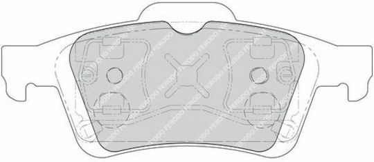 Ferodo Brake Pad Rear 4pcs for Ford C-Max / Focus / Focus C-Max / Kuga / Tourneo Connect / Transit Volvo C70 / S40 / V40 / V50