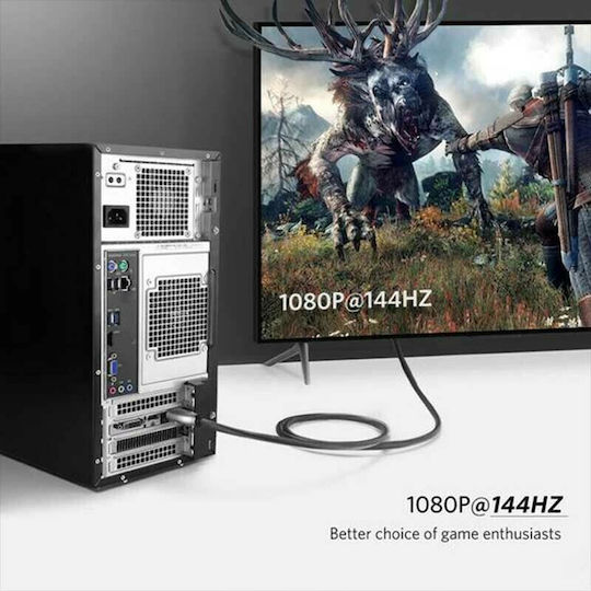 Ugreen Кабел DisplayPort мъжки - DisplayPort мъжки 1м Черен (30118)
